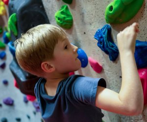 Indoor rock climbing in Houston