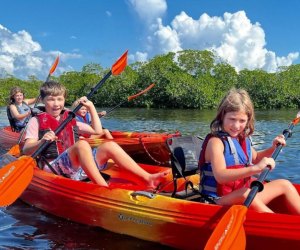Discover one of South Florida's beautiful kayaking waterways with the kids. Photo courtesy of John E. Pennekamp Coral Reef State Park Concession