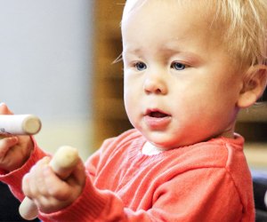 Baby music classes are a great way to bond and learn. Photo courtesy of Musik Garden