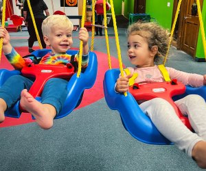 Kids meet new friends as they jump, slide, and swing at the top indoor playgrounds and play spaces in Connecticut. Photo courtesy of MY Gym in Glastonbury