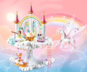 Rainbow Castle in the Clouds photo courtesy of  Playmobil.