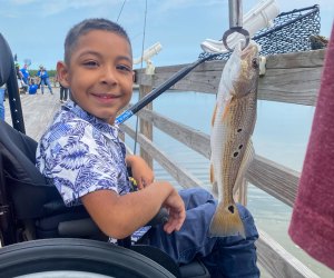 Fishing at Sea Center in Freeport, TX. Photo courtesy of Texas Parks and Wildlife