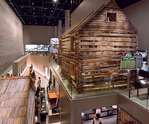 Point of Pines slave cabin at the National Museum of African American History and Culture