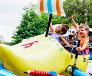 Take flight at Story Land in New Hampshire, one of the top New England theme parks for kids and families! Photo courtesy of the park.
