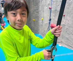 Climb with your kids at one of these indoor rock climbing gyms in Houston. Photo courtesy of Texas Rock Gym