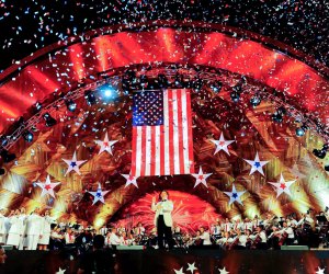 The Boston Pops spectacular ends with the best 4th of July fireworks in Boston! Photo courtesy of the Boston Pops