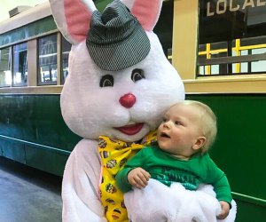 Take a trolley ride with the Easter Bunny in East Windsor for some springtime fun! Photo courtesy of the Connecticut Trolley Museum