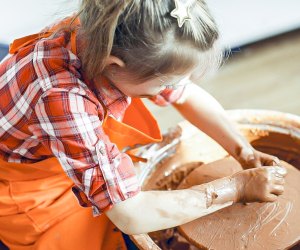 At District Clay Center, kids can learn to create—not just paint—pottery. Photo courtesy of District Clay Center