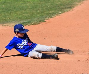 Slide into a summer of sports. Photo courtesy of Dodgers Youth Baseball Camp