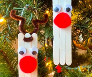 DIY Christmas Ornaments: Popsicle Stick Reindeer Ornament