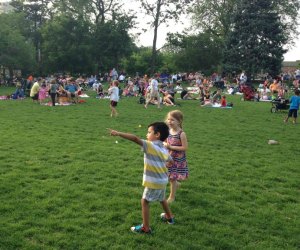 Plenty of room to dance and play during the concert, photo courtesy of the Park District of Oak Park