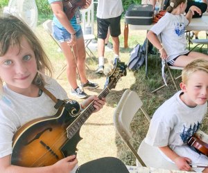 Get the family moving to live music at Connecticut's summer fairs and festivals. Photo courtesy of the Podunk Bluegrass Music Festival 