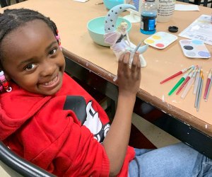 Let your child make their own masterpiece—and have fun—at an art camp or art class this year! Photo courtesy of the Pottery Piazza