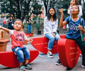 Indoors and out and about, there are so many thing to do in Boston with kids before they grow up! Photo courtesy of the Rose Kennedy Greenway website