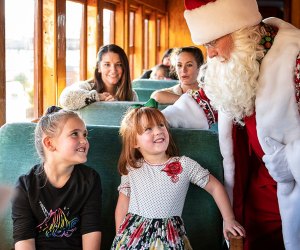 Meet Santa aboard the Strasburg Railroad. Photo courtesy of the railroad