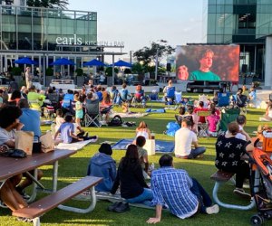 Family movie nights are way better outdoors. Photo courtesy of Tysons Corner