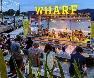 Enjoy a free concert on Transit Pier every Wednesday evening. Photo courtesy of Wharf DC