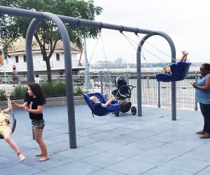 Accessible playgrounds in NYC Pier 25 playground