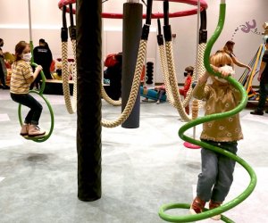 There's always somethin fun happening at the Liberty Science Center's indoor play areas