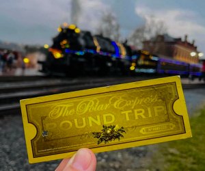 Get your golden ticket punched to board the Polar Express. Photo courtesy of the Western Maryland Scenic Railroad