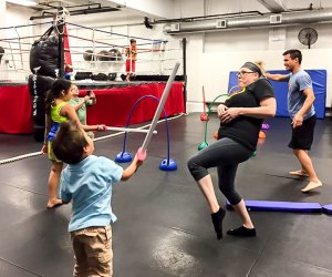 You can find ninja warrior classes and more at Pow! Gym.
