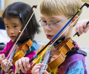Kids' music classes expose them to new skills, experiences, and friendships. Photo courtesy of Powers Music School