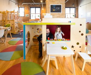 Present Place is an indoor playground in Chicago that offers coffee