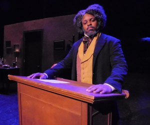 From Valentine's to Black History Month, Connecticut is celebrating in February 2024. Tenisi Davis as Frederick Douglass. Production photo by Jeanette Zygmunt courtesy of Klein History Theatre