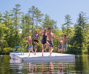 Family Camp at Purity Springs includes a lot of lakeside fun. Photo courtesy of the camp