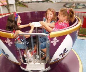 Take a spin in the teacups at Quassy Amusement Park