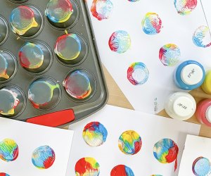 Rainbow Muffin-Pan Prints