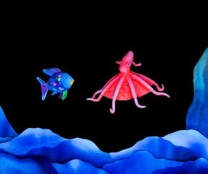The Rainbow Fish swims into the Bardavon in April. Photo courtesy of the Mermaid Theater of Nova Scotia