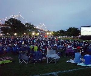 Randall's Island is a great venue for an outdoor movie, like Lego: Batman, showing this weekend.  Photo courtesy of the event