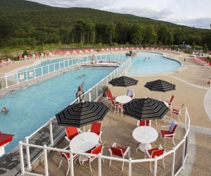 outdoor swimming pool at the River Walk at Loon