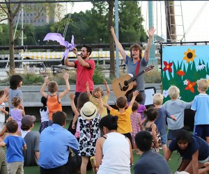 Hudson River Park will keep little New Yorkers entertained all summer long with a series of free performances and interactive activities. Photo courtesy of Hudson River Park