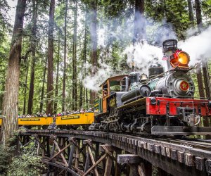 Celebrate Labor Day Weekend with  Roaring Camp's famous trains. Photo courtesy of Roaring Camp Railroad
