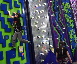Rock 'N Air Adventure and trampoline park in New Jersey: rock climbing