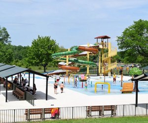 Visit the recently renovated pool and splash pad at Rockland State Park