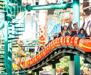 Ride the roller coaster right at the mall with a visit to Nickelodeon Universe. Photo courtesy of Bloomington Convention and Visitors Bureau