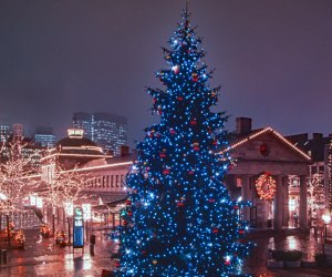 See the city of Boston lit up for the holidays this weekend! Quincy Market photo by Ron Gilbert, via Flickr.