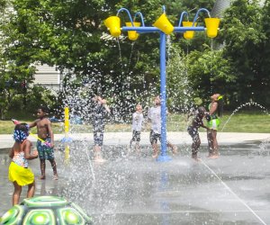 Photo of Ryan Wading Pool and splash pad in Mattapan.