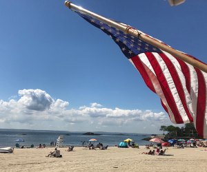 Rye Town Beach is is a great for families. Photo courtesy of the the town