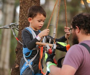 Strap in for a fun-filled day at these Connecticut fun centers! Photo courtesy of Tree Trails in Mystic