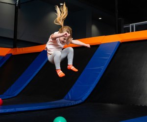 Image of child on a trampoline - Best Indoor Trampoline Parks