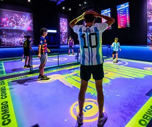 Channel your inner soccer superstar at The Messi Experience at Regatta Harbour. Photo courtesy of Fever Experiences