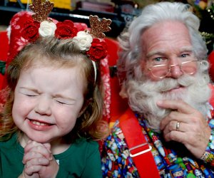 Kids love meeting Santa at The Santa Workshop Experience, full of holiday magic. Photo by the author