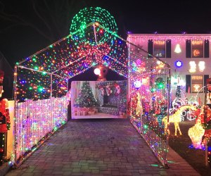 See beautiful holiday lights and meet a socially distant Santa