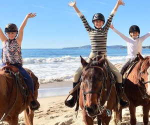 Horseback riding on the beach in Santa Barbara with Los Padres Outfitters
