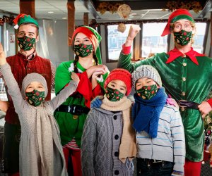 Take an afternoon cruise with Santa for an out-of-the-ordinary holiday adventure. Photo courtesy of Event Cruises NYC