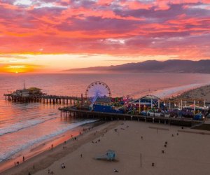 Taking a ride on the Santa Monica Pier Ferris wheel at sunset is one of the top things to do in all of Los Angeles!